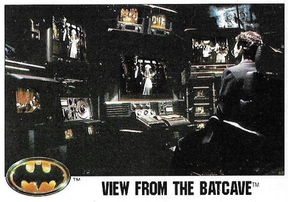 Batman / View From the Batcave | Topps #25 | Movie Trading Card | 1989 | Michael Keaton