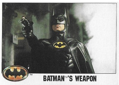 Batman / Batman&#39;s Weapon | Topps #28 | 1989 | Michael Keaton