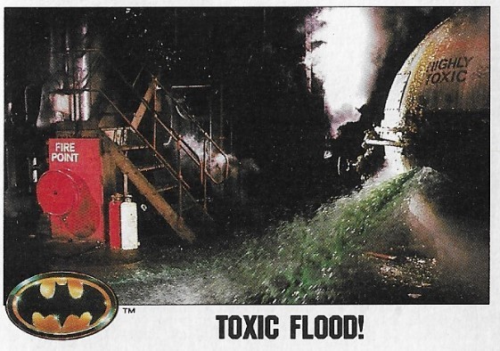 Batman / Toxic Flood! | Topps #29 | Movie Trading Card | 1989