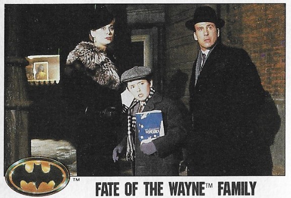 Batman / Fate of the Wayne Family | Topps #95 | Movie Trading Card | 1989 | Sharon Holm, Charles Roskilly + David Baxt