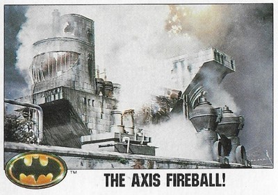 Batman / The Axis Fireball! | Topps #99 | Movie Trading Card | 1989