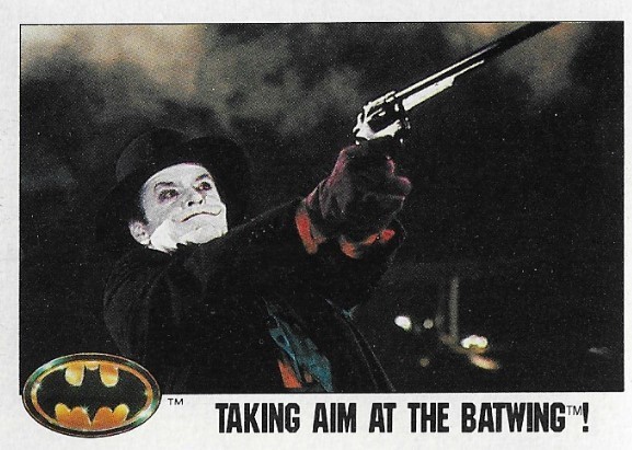 Batman / Taking Aim at the Batwing! | Topps #107 | Movie Trading Card | 1989 | Jack Nicholson