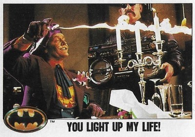 Batman / You Light Up My Life! | Topps #70 | Movie Trading Card | 1989 | Jack Nicholson