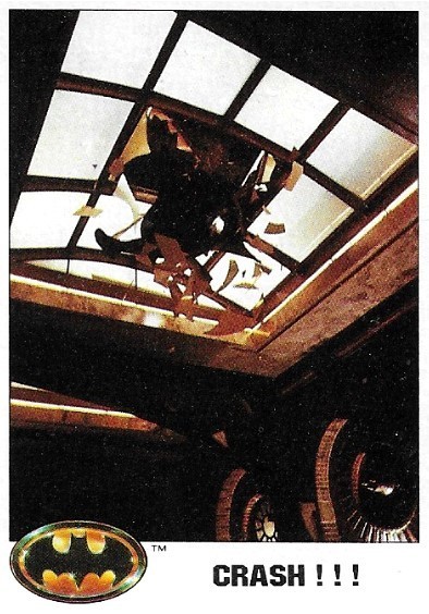 Batman / Crash!!! | Topps #73 | Movie Trading Card | 1989 | Michael Keaton