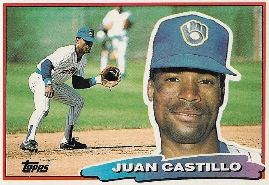 Castillo, Juan / Milwaukee Brewers | Topps #117 | Baseball Trading Card | 1988 | Topps Big Series