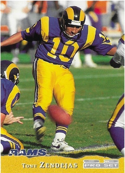 Zendejas, Tony / Los Angeles Rams | Pro Set #230 | Football Trading Card | 1993