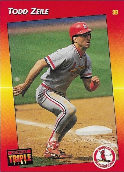 Zeile, Todd / St. Louis Cardinals | Triple Play #141 | Baseball Trading Card | 1992