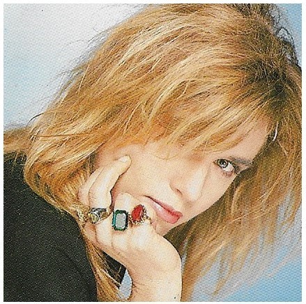 Bangles / Vicki Peterson - Light Blue Background #1 | Magazine Photo | 1986