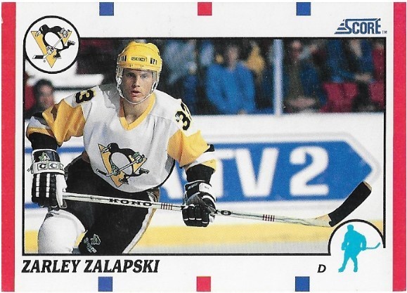 Zalapski, Zarley / Pittsburgh Penguins | Score #218 | Hockey Trading Card | 1990-91