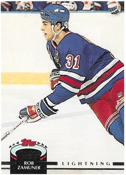 Zamuner, Rob / Tampa Bay Lightning | Stadium Club #439 | Hockey Trading Card | 1992-93 | Rookie Card