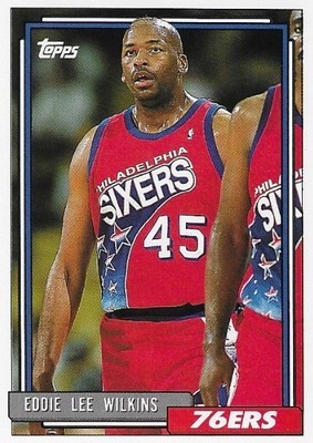 Wilkins, Eddie Lee / Philadelphia 76ers | Topps #373 | Basketball Trading Card | 1992-93