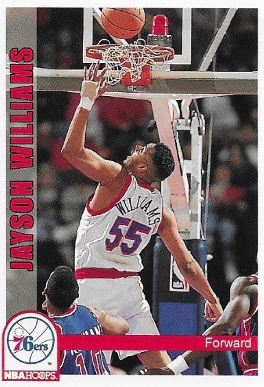 Williams, Jayson / Philadelphia 76ers | NBA Hoops #177 | Basketball Trading Card | 1992-93