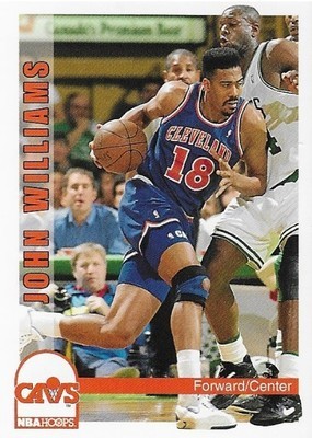 Williams, John / Cleveland Cavaliers | NBA Hoops #44 | Basketball Trading Card | 1992-93