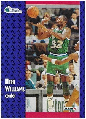 Williams, Herb / Dallas Mavericks | Fleer #48 | Basketball Trading Card | 1991-92