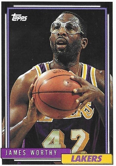 Worthy, James / Los Angeles Lakers | Topps #255 | Basketball Trading Card | 1992-93 | Hall of Famer