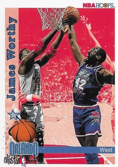 Worthy, James / Los Angeles Lakers | NBA Hoops #318 | Basketball Trading Card | 1992-93 | All-Star Weekend | Hall of Famer