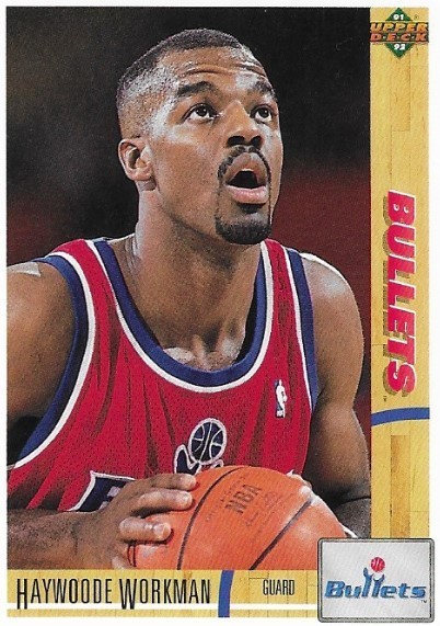 Workman, Haywoode / Washington Bullets | Upper Deck #330 | Basketball Trading Card | 1991-92 | Rookie Card