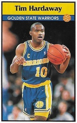Hardaway, Tim / Golden State Warriors | Panini #21 | Basketball Trading Card | 1992-93 | Sticker Card | Italy