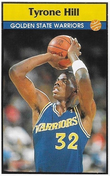 Hill, Tyrone / Golden State Warriors | Panini #26 | Basketball Trading Card | 1992-93 | Sticker Card | Italy