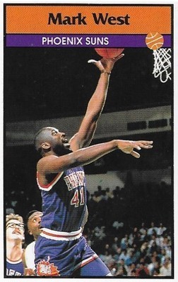 West, Mark / Phoenix Suns | Panini #43 | Basketball Trading Card | 1992-93 | Sticker Card | Italy