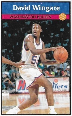 Wingate, David / Washington Bullets | Panini #192 | Basketball Trading Card | 1992-93 | Sticker Card | Italy