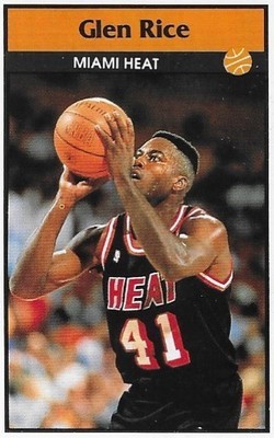 Rice, Glen / Miami Heat | Panini #164 | Basketball Trading Card | 1992-93 | Sticker Card | Italy