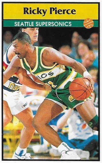 Pierce, Ricky / Seattle Supersonics | Panini #58 | Basketball Trading Card | 1992-93 | Sticker Card | Italy