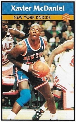 McDaniel, Xavier / New York Knicks | Panini #177 | Basketball Trading Card | 1992-93 | Sticker Card | Italy