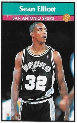 Elliott, Sean / San Antonio Spurs | Panini #90 | Basketball Trading Card | 1992-93 | Sticker Card | Italy