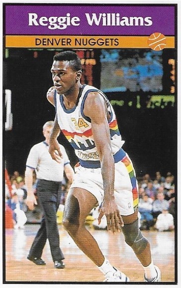 Williams, Reggie / Denver Nuggets | Panini #70 | Basketball Trading Card | 1992-93 | Sticker Card | Italy