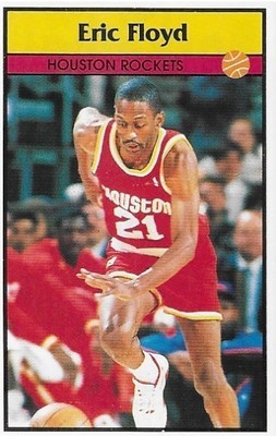 Floyd, Eric / Houston Rockets | Panini #80 | Basketball Trading Card | 1992-93 | Sticker Card | Italy