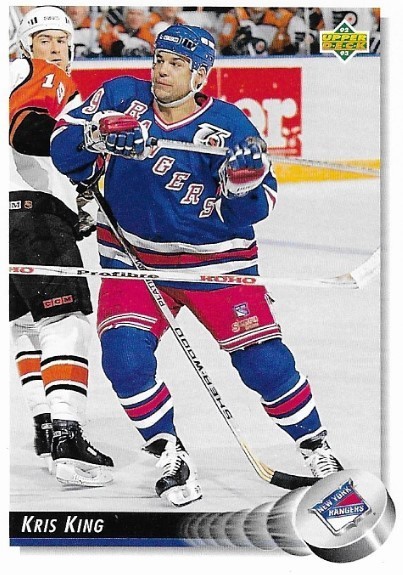 King, Kris / New York Rangers | Upper Deck #78 | Hockey Trading Card | 1992-93