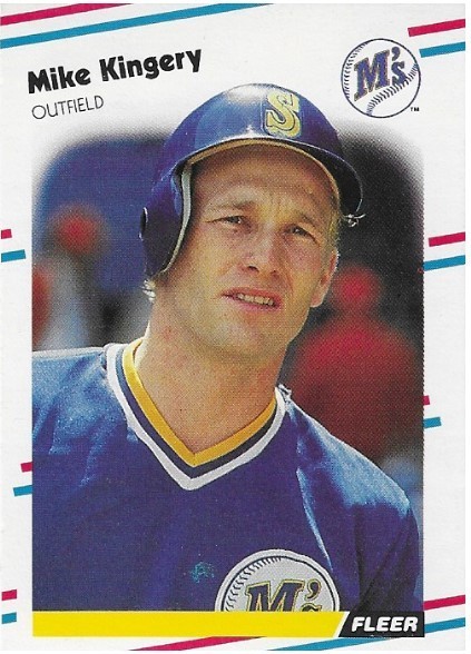 Kingery, Mike / Seattle Mariners | Fleer #376 | Baseball Trading Card | 1988