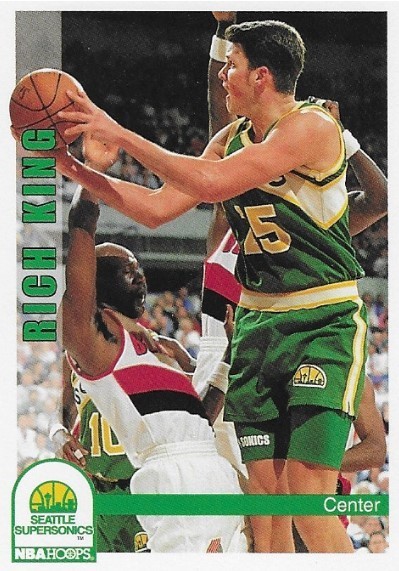 King, Rich / Seattle Supersonics | NBA Hoops #470 | Basketball Trading Card | 1992-93