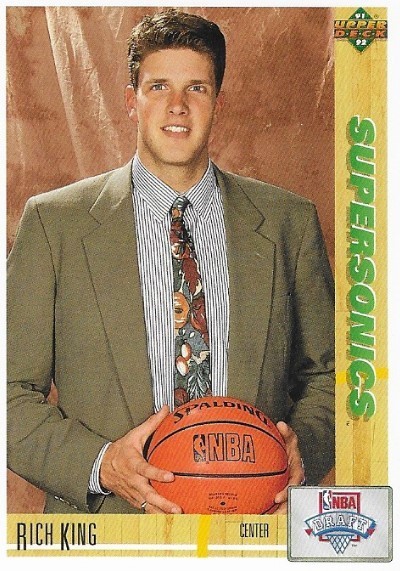 King, Rich / Seattle Supersonics | Upper Deck #8 | Basketball Trading Card | 1991-92 | Rookie Card