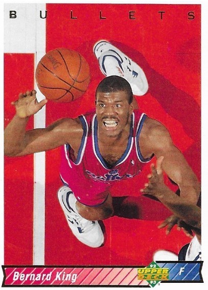 King, Bernard / Washington Bullets | Upper Deck #286 | Basketball Trading Card | 1992-93 | Hall of Famer