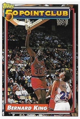 King, Bernard / Washington Bullets | Topps #202 | Basketball Trading Card | 1992-93 | Hall of Famer | 50 Point Club