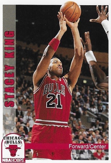 King, Stacey / Chicago Bulls | NBA Hoops #31 | Basketball Trading Card | 1992-93