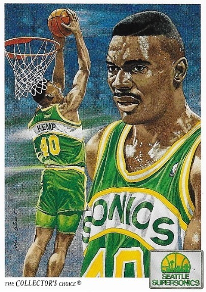 Kemp, Shawn / Seattle Supersonics | Upper Deck #96 | Basketball Trading Card | 1991-92 | The Collector's Choice
