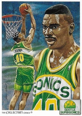 Kemp, Shawn / Seattle Supersonics | Upper Deck #96 | Basketball Trading Card | 1991-92 | The Collector&#39;s Choice