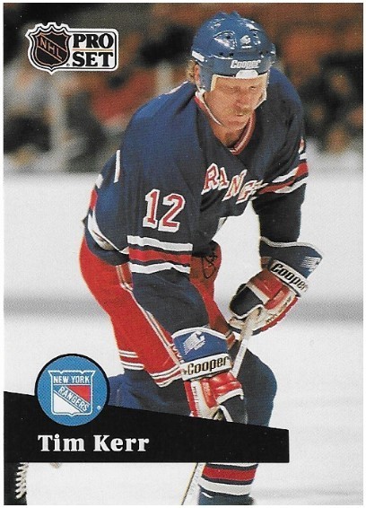 Kerr, Tim / New York Rangers | Pro Set #445 | Hockey Trading Card | 1991-92