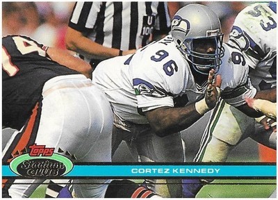 Kennedy, Cortez / Seattle Seahawks | Stadium Club #194 | Football Trading Card | 1991 | Hall of Famer