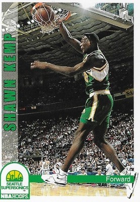 Kemp, Shawn / Seattle Supersonics | NBA Hoops #216 | Basketball Trading Card | 1992-93