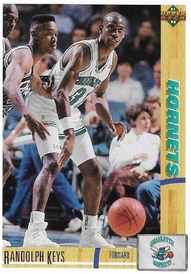 Keys, Randolph / Charlotte Hornets | Upper Deck #285 | Basketball Trading Card | 1991-92