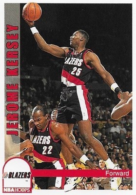 Kersey, Jerome / Portland Trail Blazers | NBA Hoops #191 | Basketball Trading Card | 1992-93