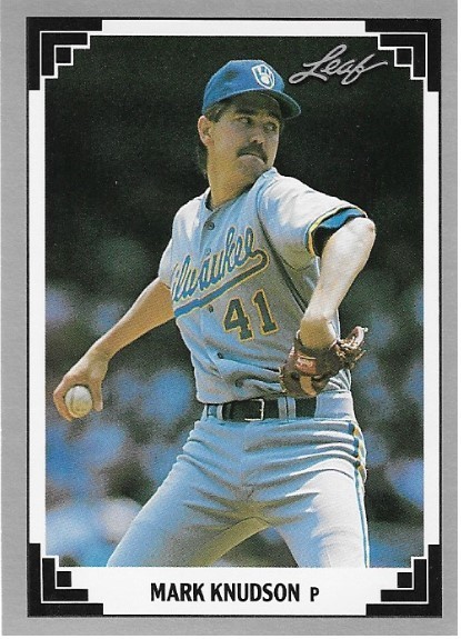 Knudson, Mark / Milwaukee Brewers | Leaf #159 | Baseball Trading Card | 1991