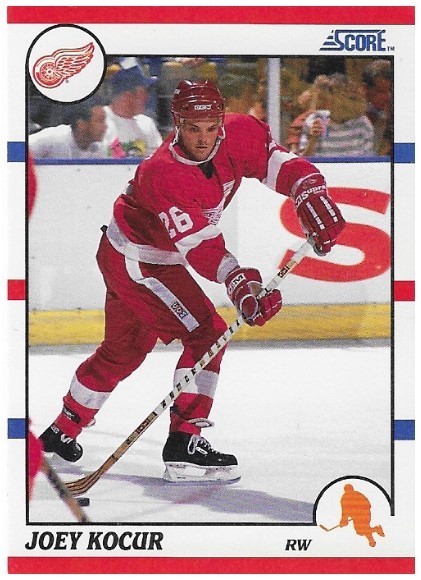 Kocur, Joey / Detroit Red Wings | Score #201 | Hockey Trading Card | 1990-91 | Rookie Card