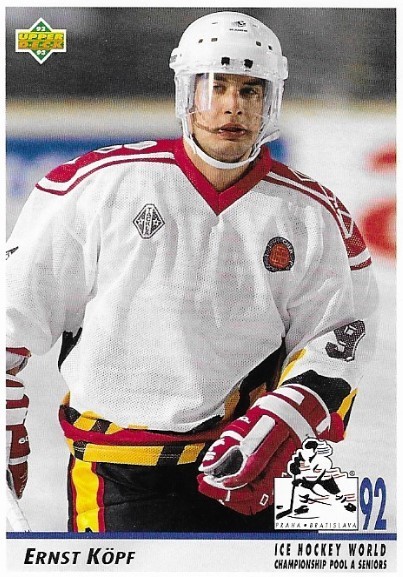 Kopf, Ernst / Germany | Upper Deck #372 | Hockey Trading Card | 1992-93 | World Championship