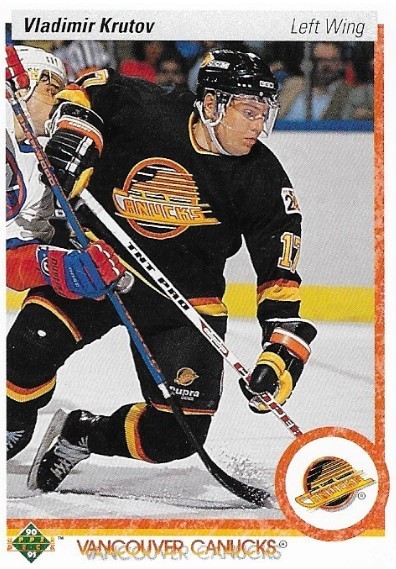 Krutov, Vladimir / Vancouver Canucks | Upper Deck #77 | Hockey Trading Card | 1990-91 | Rookie Card