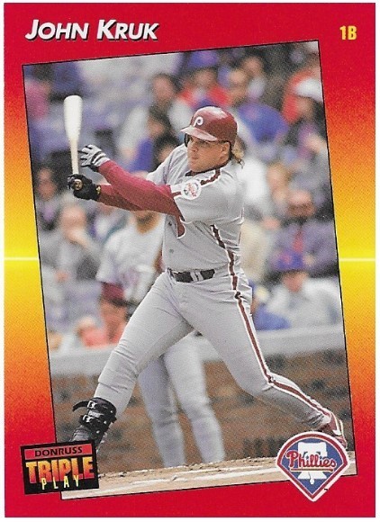 Kruk, John / Philadelphia Phillies | Triple Play #38 | Baseball Trading Card | 1992